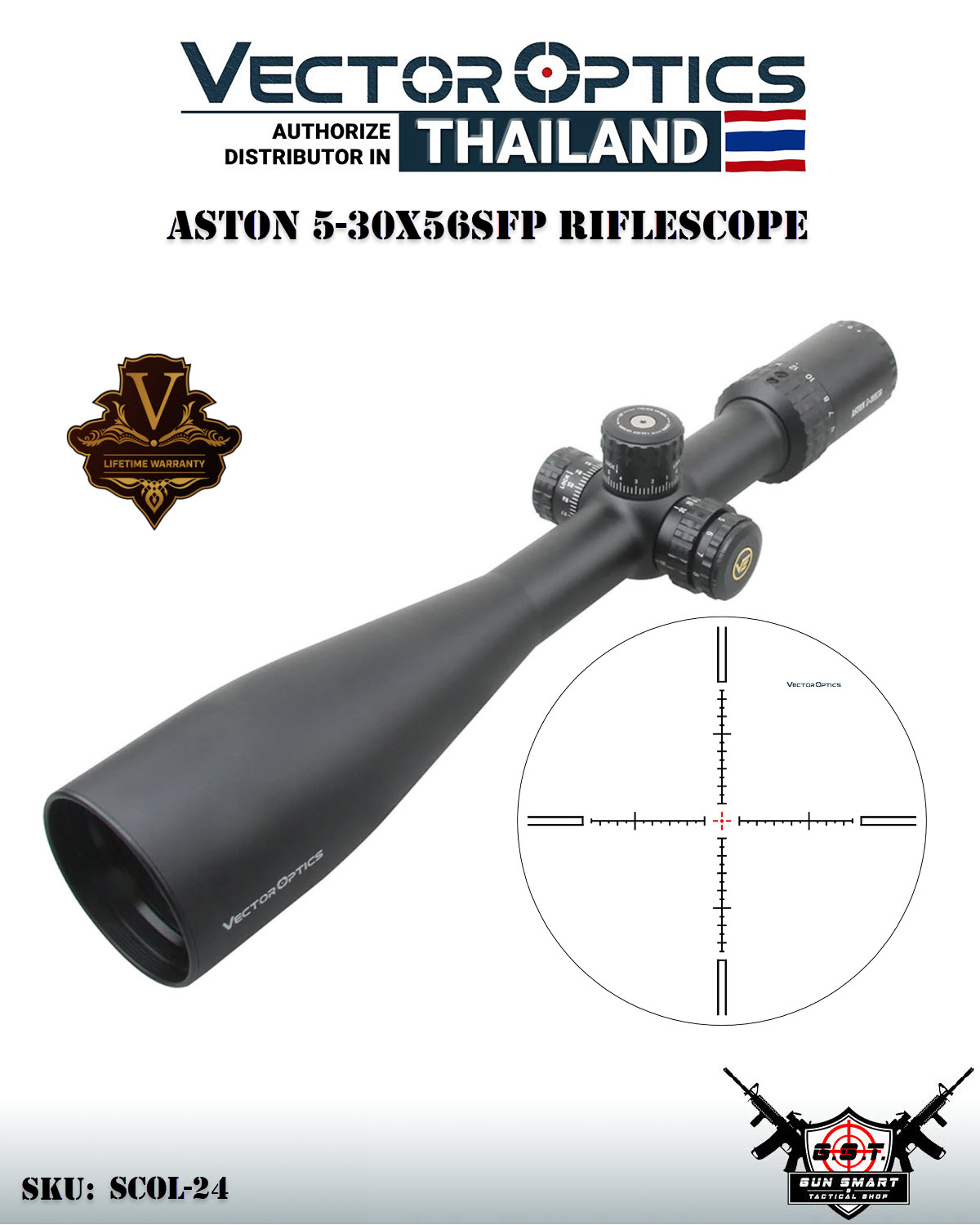 ASTON 5-30X56SFP RIFLESCOPE