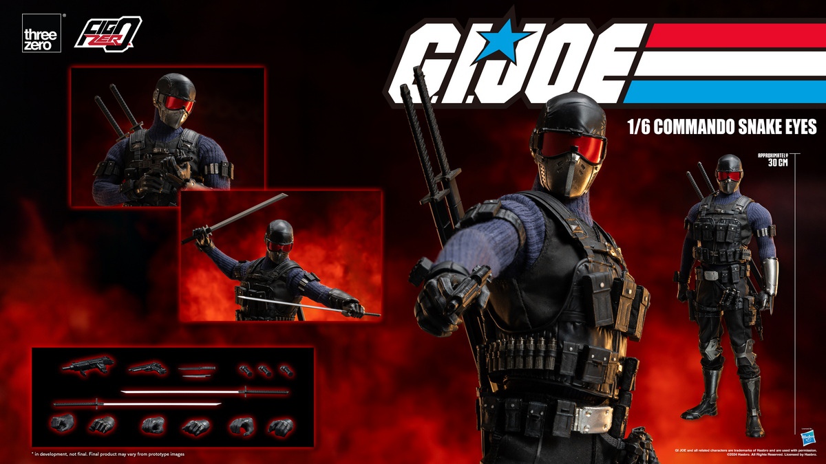 [สั่งจอง] Threezero 3Z05500W0 1/6 : G.I. Joe FigZero - Commando Snake Eyes