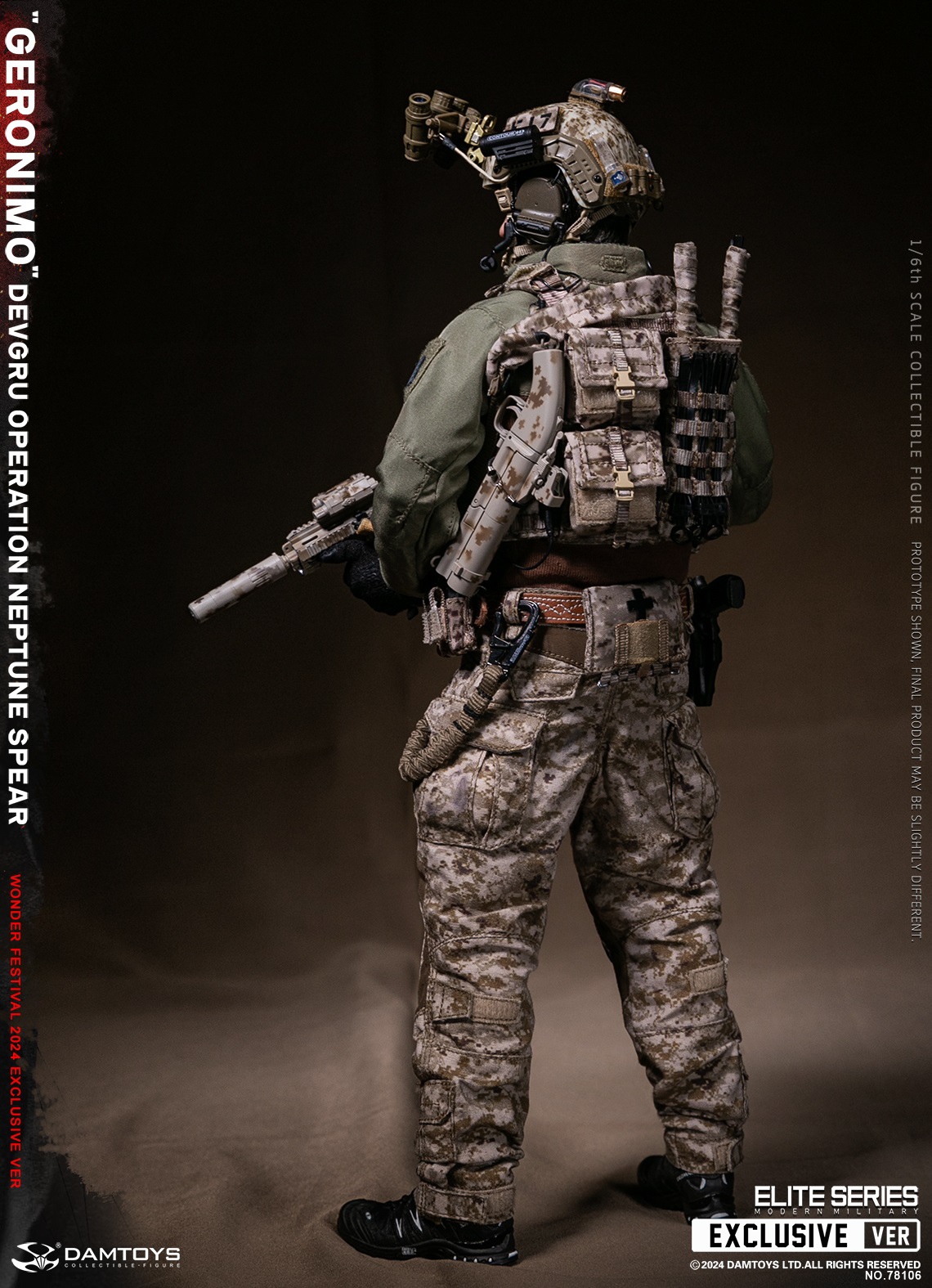 [สั่งจอง] DAMTOYS 78106 1/6 : DEVGRU Operation Neptune Spear “GERONIMO” [WF2024 Exclusive ver]