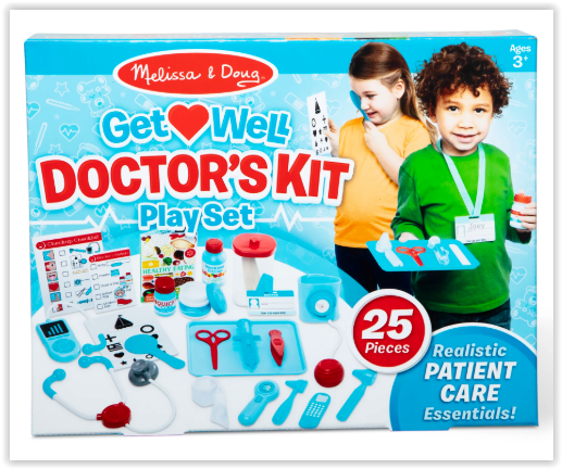 อุปกรณ์คุณหมอ ของเล่นบทบาทสมมติGet Well Doctor's Kit Play Set Melissa&Doug, รุ่น 8569 ของเล่นเสริมพัฒนาการ, ของเล่น