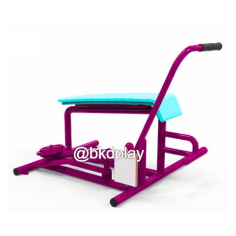 เครื่องออกกำลังกายกลางแจ้งผู้ใหญ่,บริหารแขน-ลดหน้าท้อง (แบบดึงยกตุ้มน้ำหนัก) ลานกีฬาอเนกประสงค์ ,สวนสาธารณะ ,เทศบาล ,หมู่บ้าน ,ผลิตในไทย ,สั่งทำตามสีที่ต้องการได้ ขนาด100 x100 110 ซม.