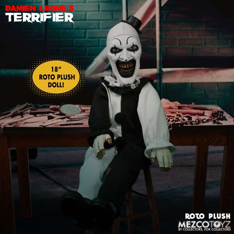 [พร้อมส่ง] Mezco Toyz MDS ROTO PLUSH : Terrifier - Art the Clown (18นิ้ว)