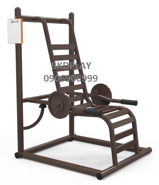 เครื่องออกกำลังกายกลางแจ้งผู้ใหญ่ , บริหารแขน-หัวไหล่-หน้าอก (แบบนั่งดึงยกน้ำหนัก),ลานกีฬาอเนกประสงค์ ,สวนสาธารณะ ,เทศบาล ,หมู่บ้าน ,ผลิตในไทย ,สั่งทำตามสีที่ต้องการได้ ขนาด 100 x 100 x 120 ซม.