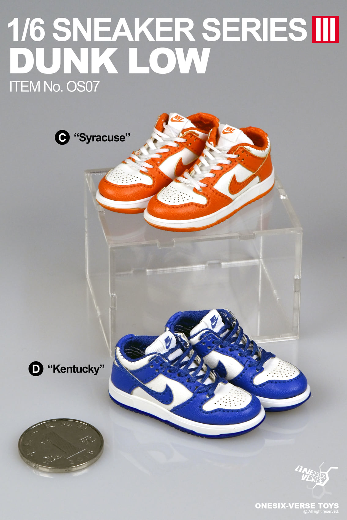 [สั่งจอง]ONESIX-VERSE OS07 TOYS 1/6 : Sneaker Series 3 Dunk Low 6 color