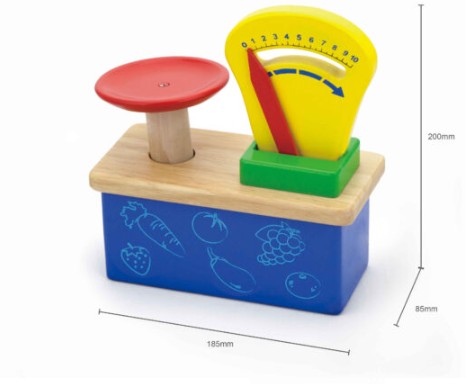 เครื่องชั่งน้ำหนักไม้สำหรับเด็ก ของเล่นเสริมพัฒนาการ ,ของเล่นเสริมทักษะ,ของเล่นเด็ก, สื่อการสอนอนุบาล