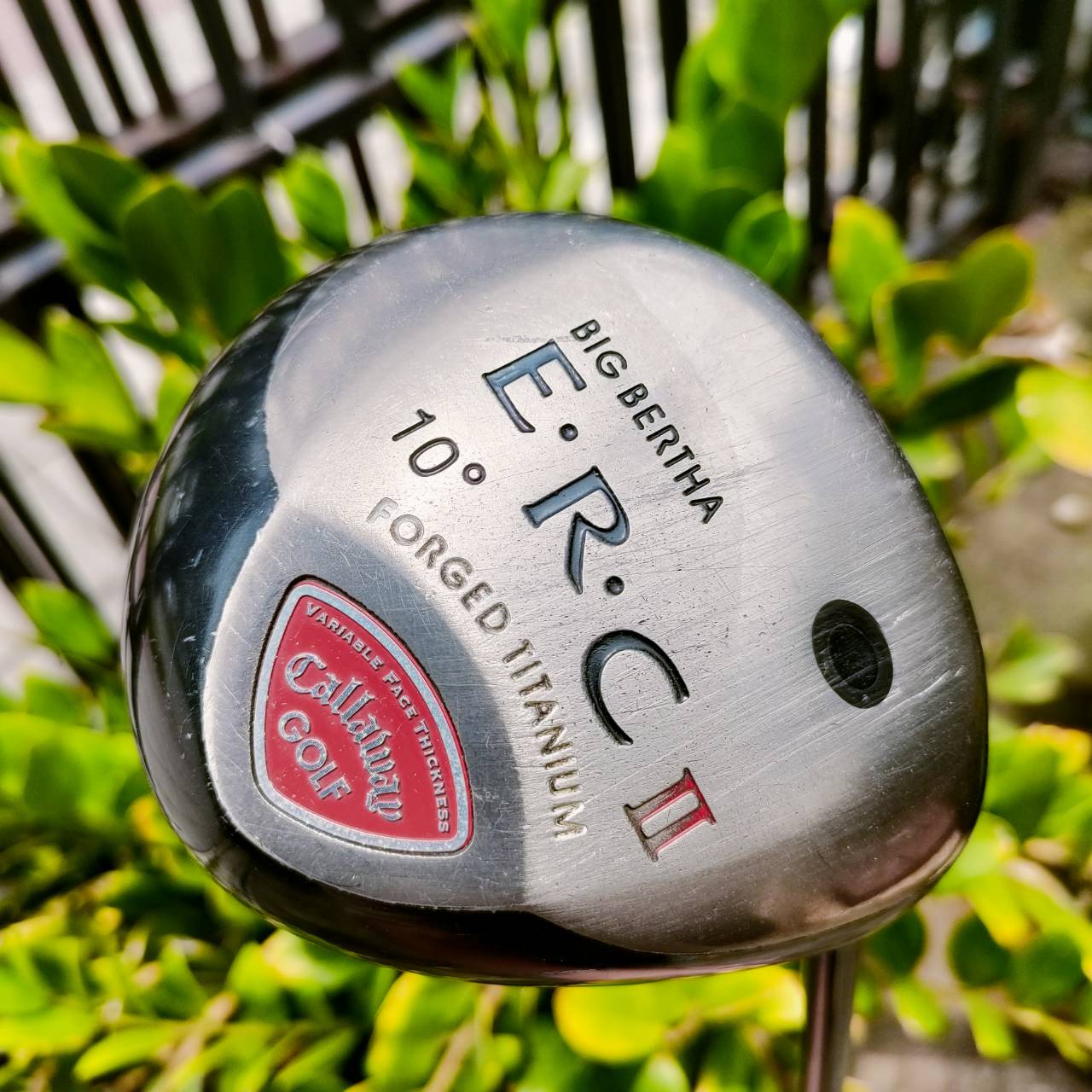 Driver Callaway E.R.C.II องศา 10 วัสดุ FORGED TITANIUM หน้าเด้ง ถ้าตีเข้าๆ ไกลมาก ก้าน SYSTEM FLEX R ไม้กอล์ฟพรีเมี่ยมมือสอง ของแท้ By NakaraLuxurious