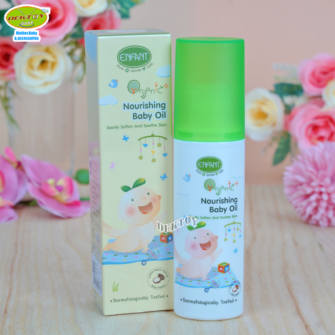 Enfant อองฟองต์ เบบี้ออยล์ ออยล์บำรุงผิวสำหรับเด็ก สูตรอ่อนโยน ปริมาณ 100 มล.