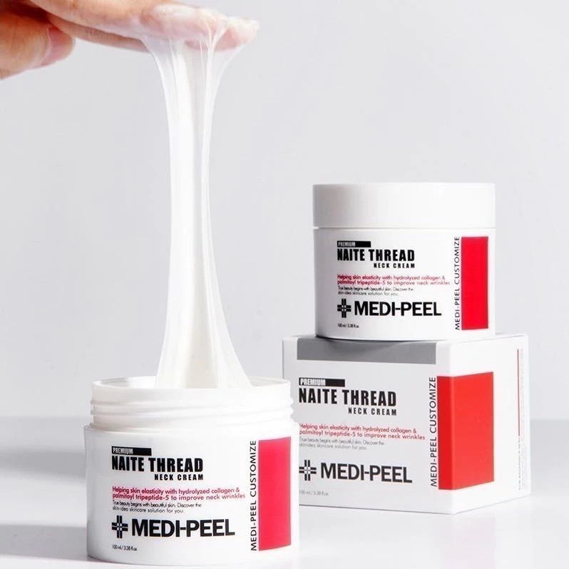 MEDI-PEEL Premium Naite Thread Neck Cream 100ml ครีมบำรุงผิวสำหรับบริเวณคอโดยเฉพาะ