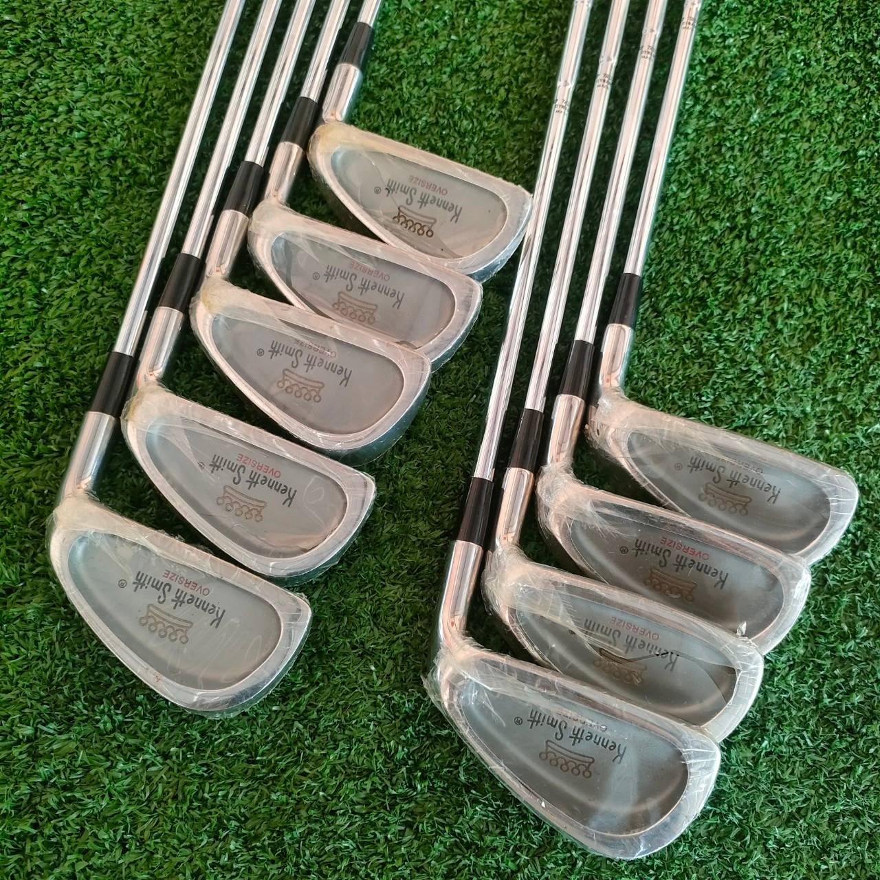 ชุดเหล็ก KS2000 KENNETH SMITH ของใหม่!! มีเหล็ก 2-9 เเละ PW ก้าน DYNAMIC GOLD R300U ก้านพรีเมี่ยม!! เป็นเหล็ก CAVITY ตีง่าย หน้าเหล็กแบบพิเศษ!! ไม้กอล์ฟมือสอง ของแท้ BY NakaraLuxurious