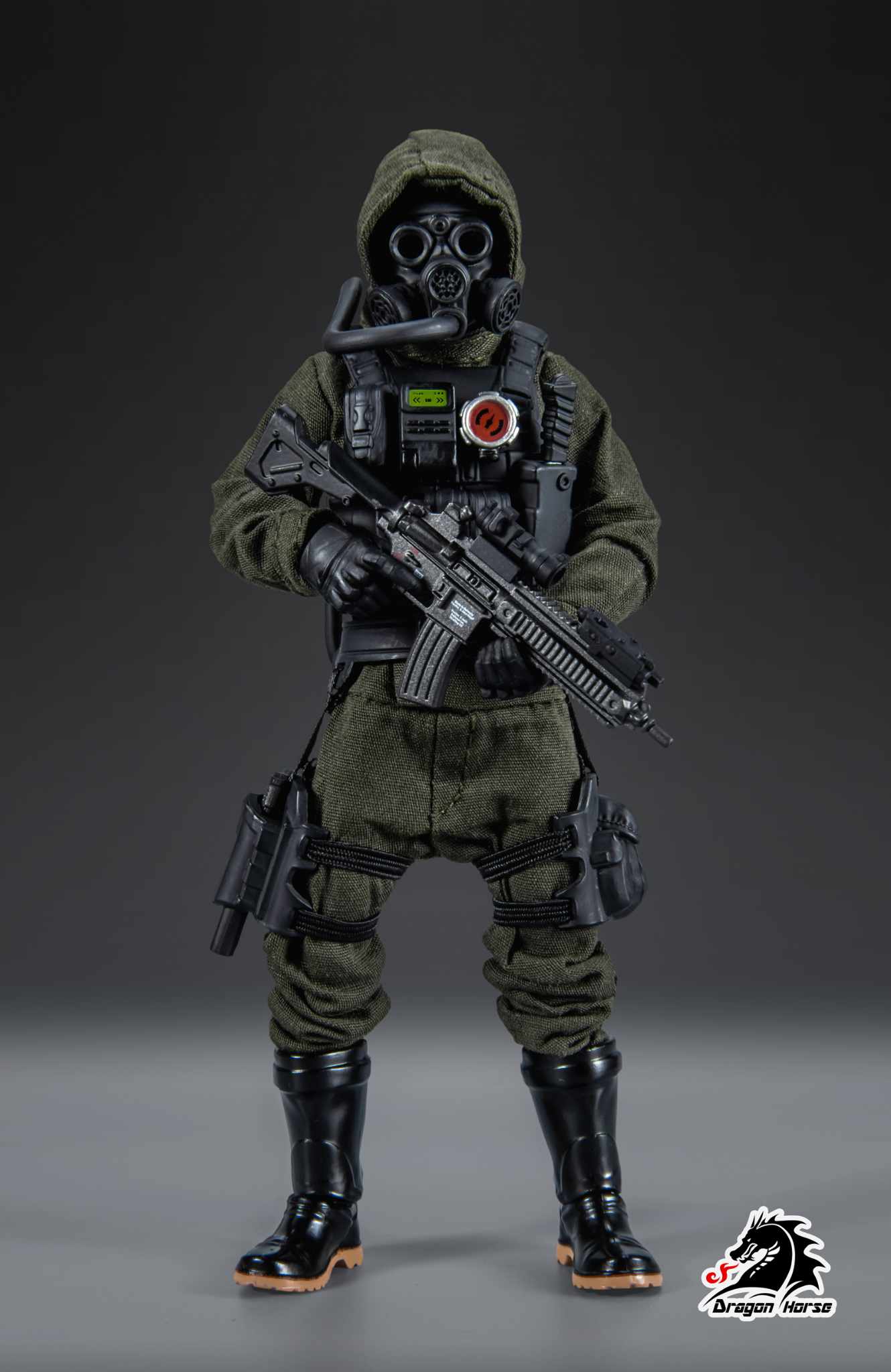 [สั่งจอง] Dragon Horse DH-S002LG 1/12 : SCP Foundation Series Mobile Task Force Zeta-9 "Mole" Green Limited Edition