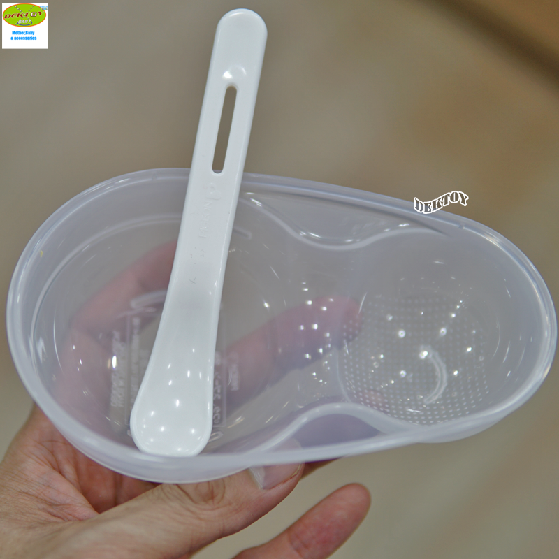 Pigeon พีเจ้น ชามบดอาหารพร้อมช้อน PP - Feeding Dish