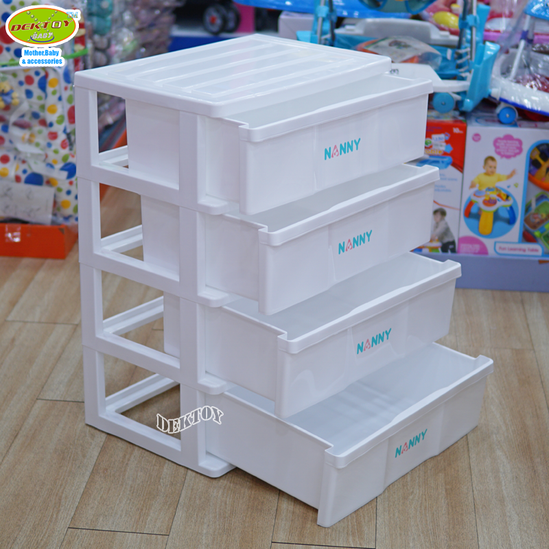 NANNY แนนนี่ ลิ้นชักเก็บของแนนนี่4ชั้น (กดสั่งครั้งละ1 ห้ามสั่งรวมออเดอร์กับอย่างอื่น)