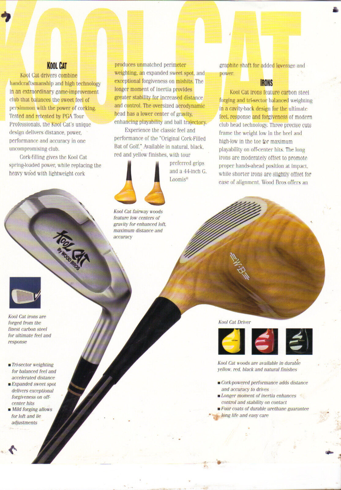 ชุดเหล็ก KOOL CAT FORGED BY WOOD BROS สุดยอดชุดเหล็ก VINTAGE FORGED CAVITY ที่หาหันเยอะมาก ชุดนี้เดิมๆ ก้านเดิม คงสภาพได้สวยมาก