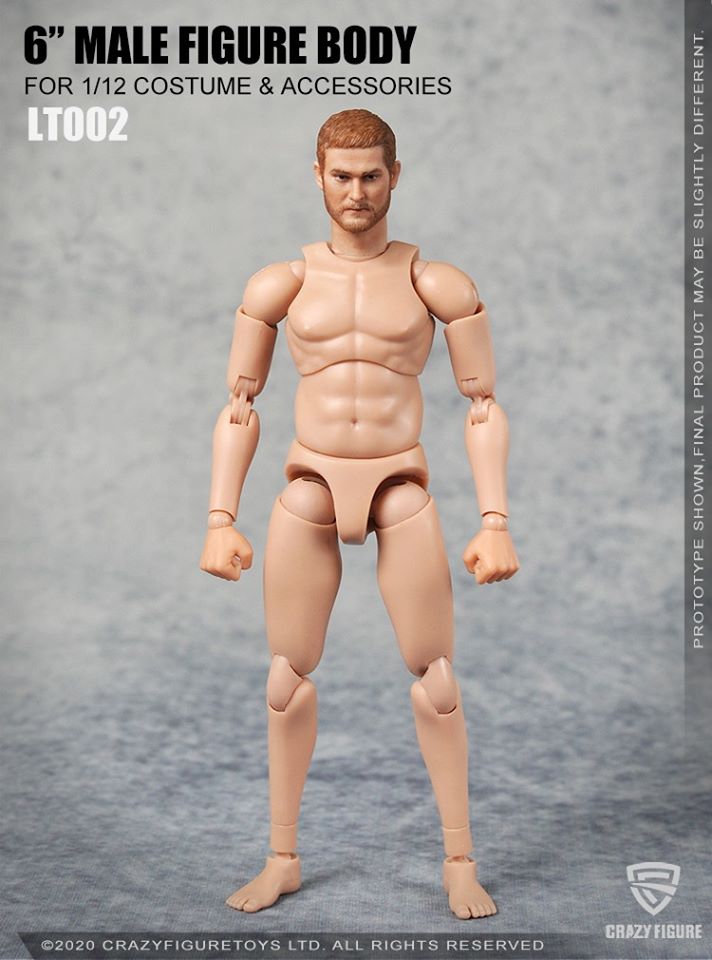 [สั่งจอง]Crazy Figure LT002 1/12 The head carves the multi joint movable male body