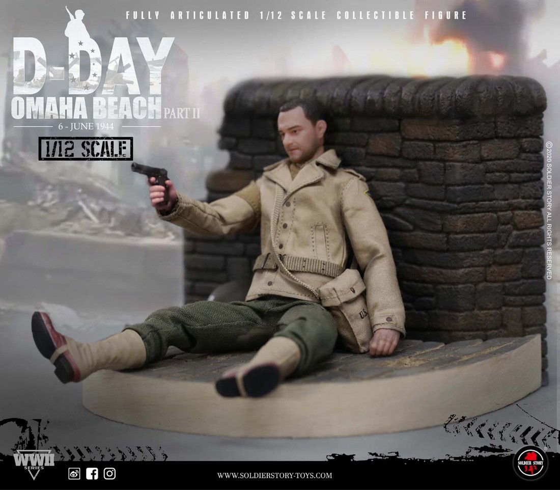 [สั่งจอง] SoldierStory SSM-004 1/12th Scale WWII US. 2nd Ranger Battalion “Captain”