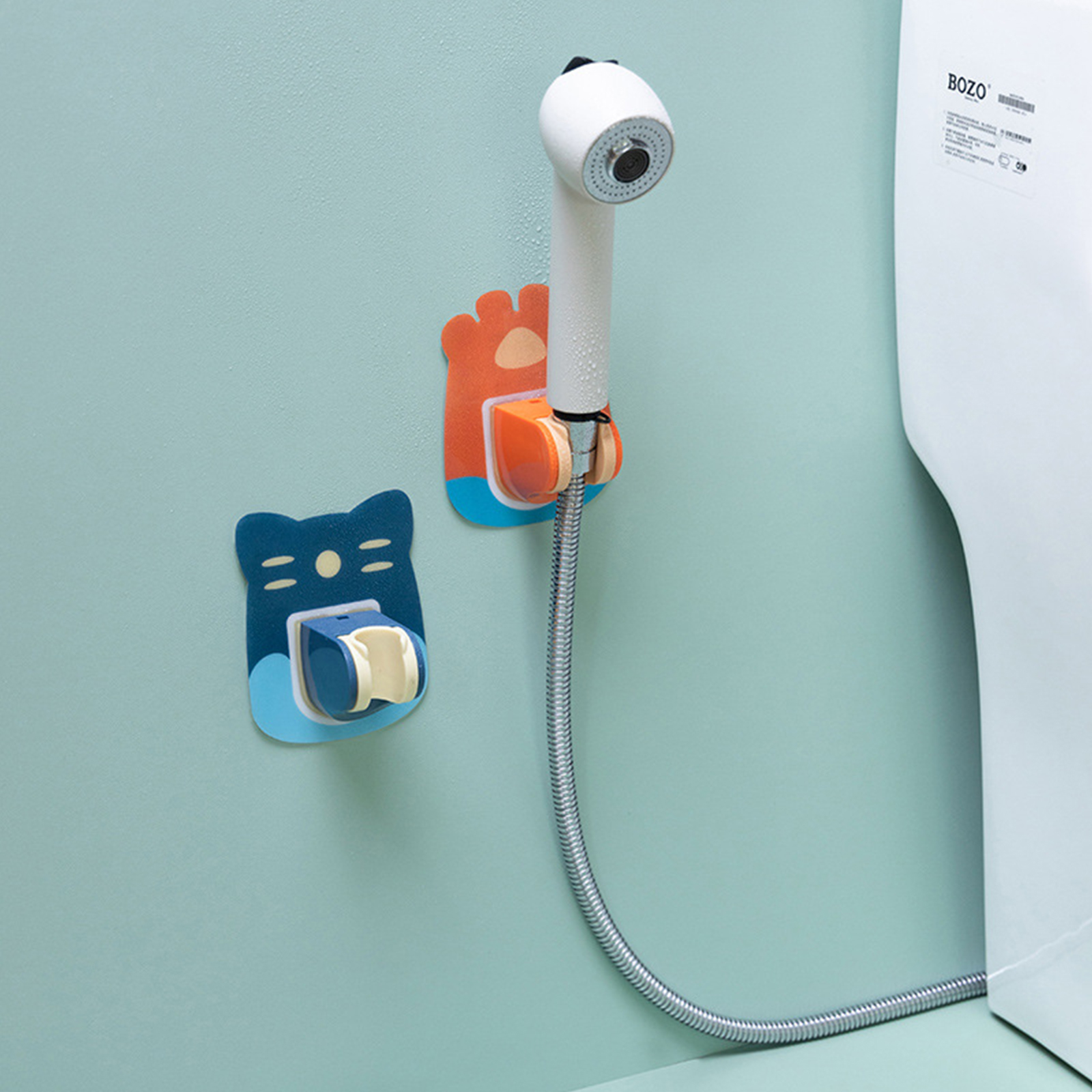 ที่แขวนสายฉีดชำระ ติดผนัง ลายการ์ตูนน่ารัก ติดแน่นไม่มีหลุด ไม่ต้องเจาะผนัง