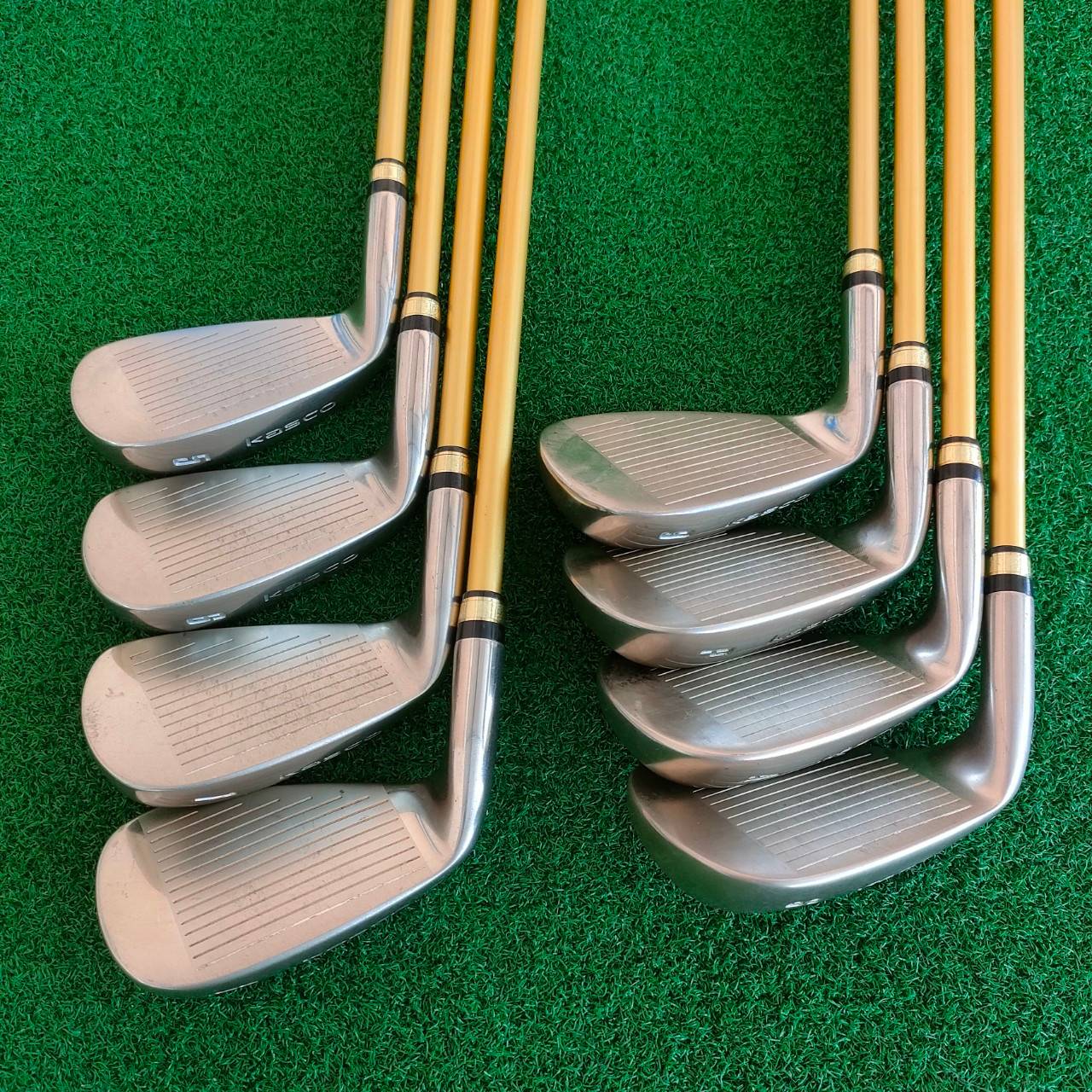 ชุดเหล็ก KASCO INDEED EX มีเหล็ก 5-9 เเละ PW AW SW ก้าน INDEED EX FLEX R ชุดพรีเมี่ยมสูงสุดของ KASCO หน้า MARAGING เด้งสุดขีด