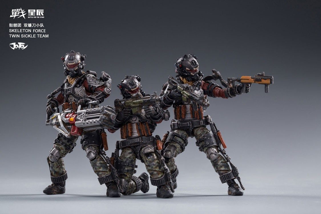 [สั่งจอง]JOYTOY JT0173 1/18 Skeleton Forces Double Sickle SQUAD + JT0265 Helan