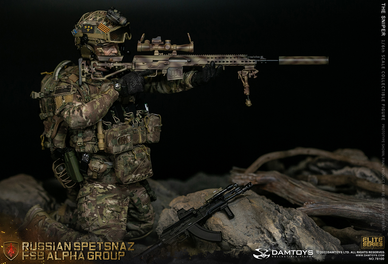 [พร้อมส่ง]DAMTOYS 78100 1/6 : RUSSIAN SPETSNAZ FSB ALPHA GROUP SNIPER