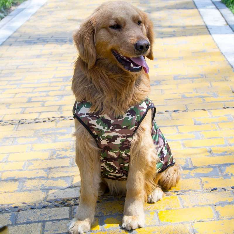 🇹🇭พร้อมส่ง🇹🇭 เสื้อสุนัขพันธุ์ใหญ่ 🐶🐕🦮 เสื้อแขนกุดลายพลางทหาร โทนสี ARMY 4 แบบ #เสื้อหมาใหญ่ สำเนา