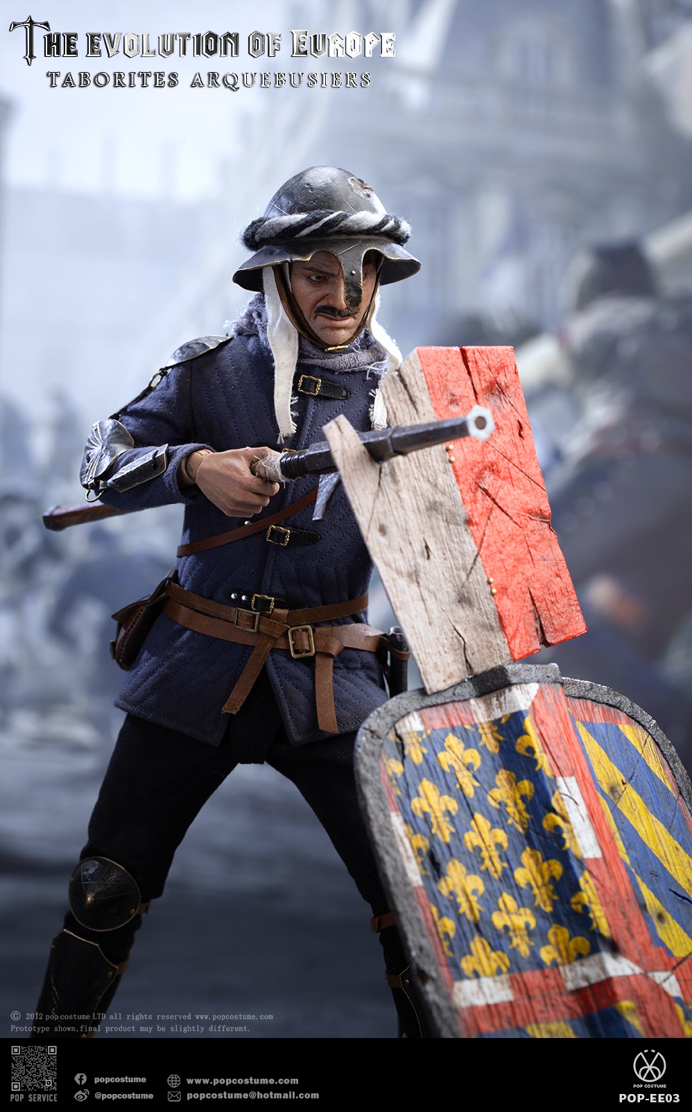 [สั่งจอง] POP COSTUME POP-EE03 1/6 : The Evolution of Europe Taborites Hussite Wars 1420 Arquebusiers