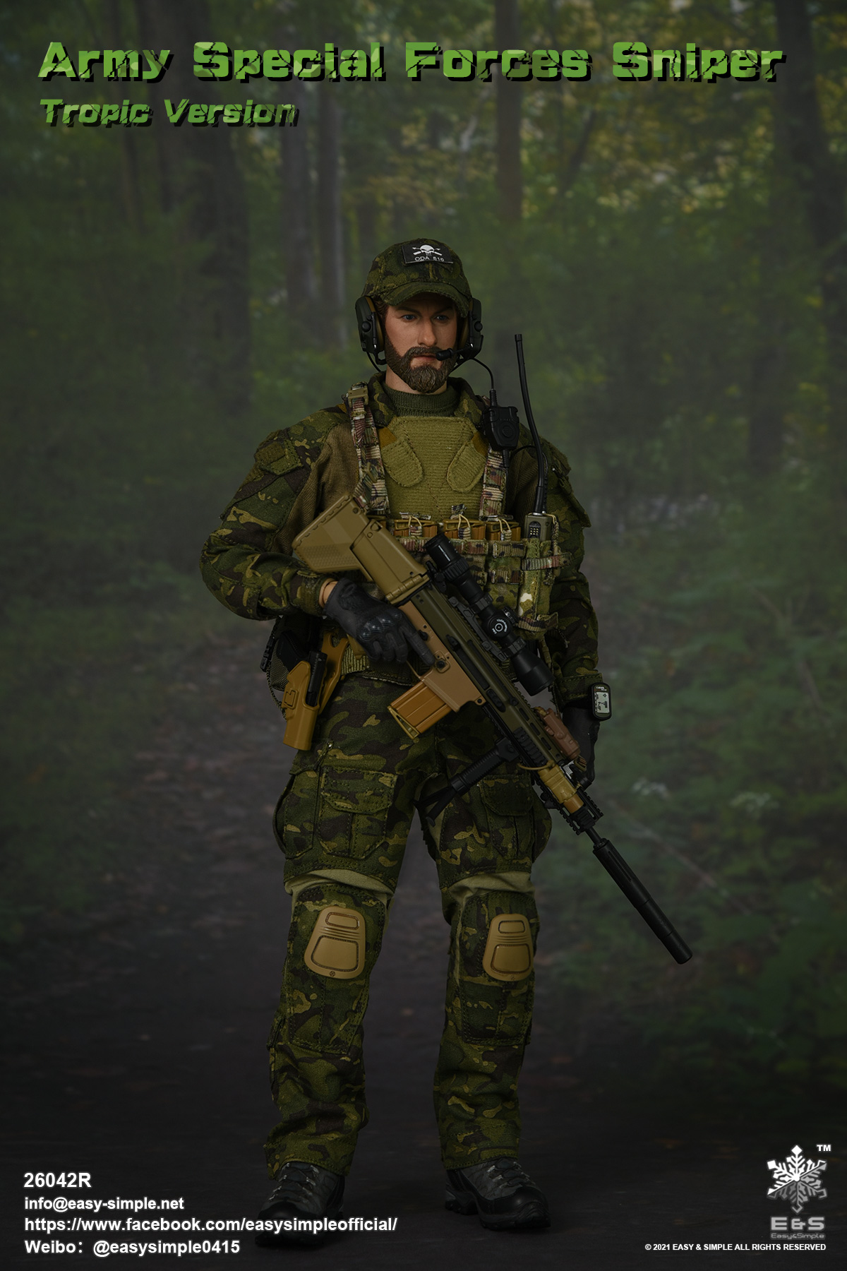 [สั่งจอง] Easy&Simple 26042R 1/6 : Army Special Forces Sniper Tropic Version