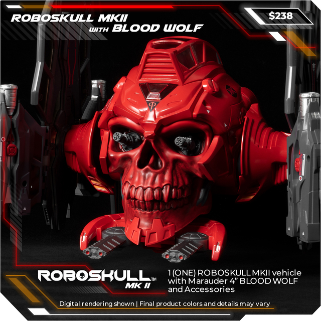[สั่งจอง]ROBOSKULL MKII & 4" BLOOD WOLF PILOT