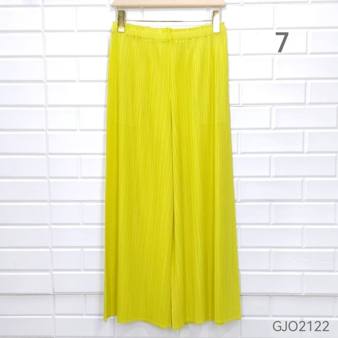 ปรับราคาลง20%!! ยาว 35.5นิ้ว!! 2MUAY รุ่น GJO2122 กางเกงผู้หญิง กางเกงพลีทคุณภาพ 6สี FREE SIZE LOOSE STRAIGHT PLEATED PANTS