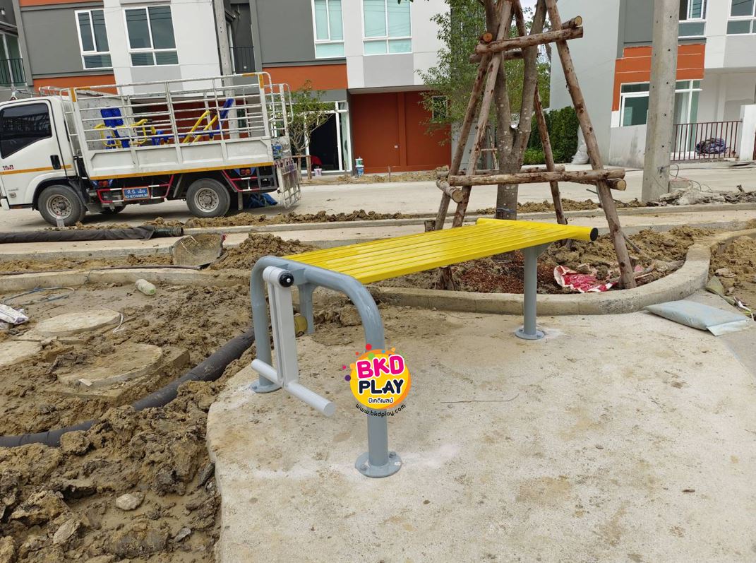 เครื่องออกกำลังกาย กลางแจ้ง ชุดอุปกรณ์ บริหารขา เข่า ลานกีฬา อเนกประสงค์ สนามกีฬา ผลิตในไทย สั่งทำตามสีที่ต้องการได้