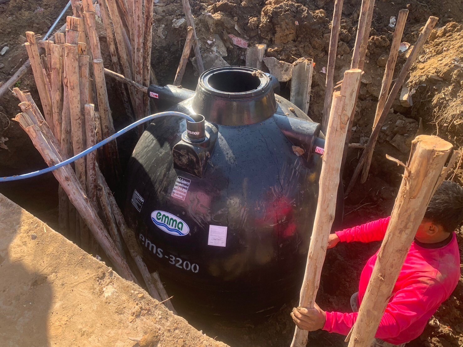 งานสร้างห้องน้ำ รร.วัดหนองเสือ อ.บ้านโป่งจ.ราชบุรี