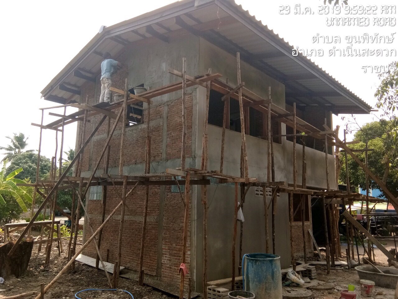 งานสร้าง ห้องพักครู รร.ดอนฟักทอง