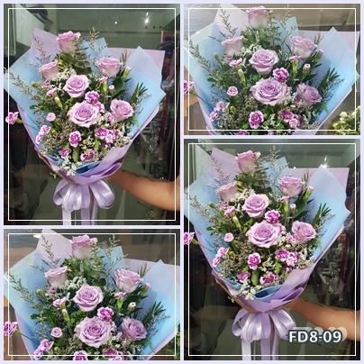 FD8-09 : ช่อกุหลาบสีม่วง