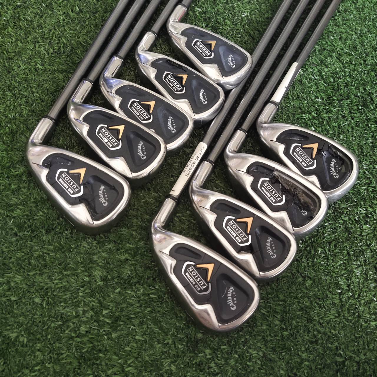 *ตำหนิแผ่นหลังแตก* ชุดเหล็ก Callaway BIGBERTHAR FUSION มีแผ่นหน้าเด้งอีกชั้น * สังเกตุจากรูป *