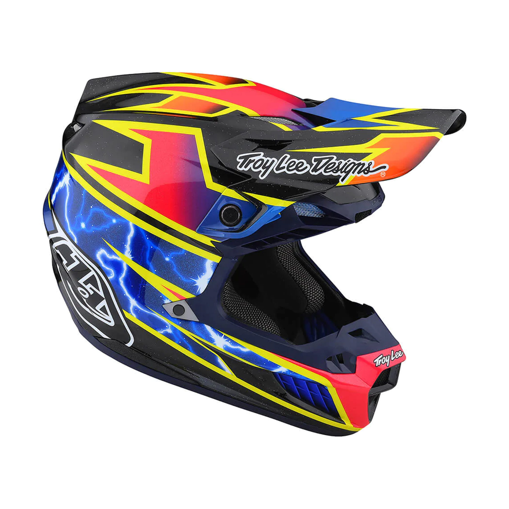 หมวกกันน็อค Troy Lee Designs SE5 Carbon Helmet - Lightning Black