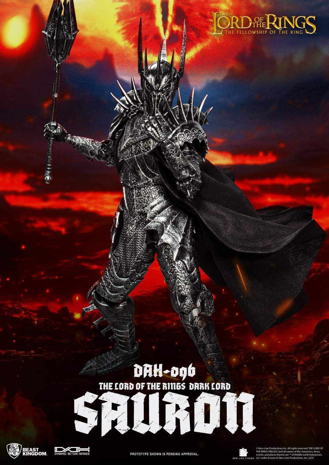 [สั่งจอง] Beast Kingdom DAH-096 : The Lord of the Rings Dark Lord Sauron (29cm)