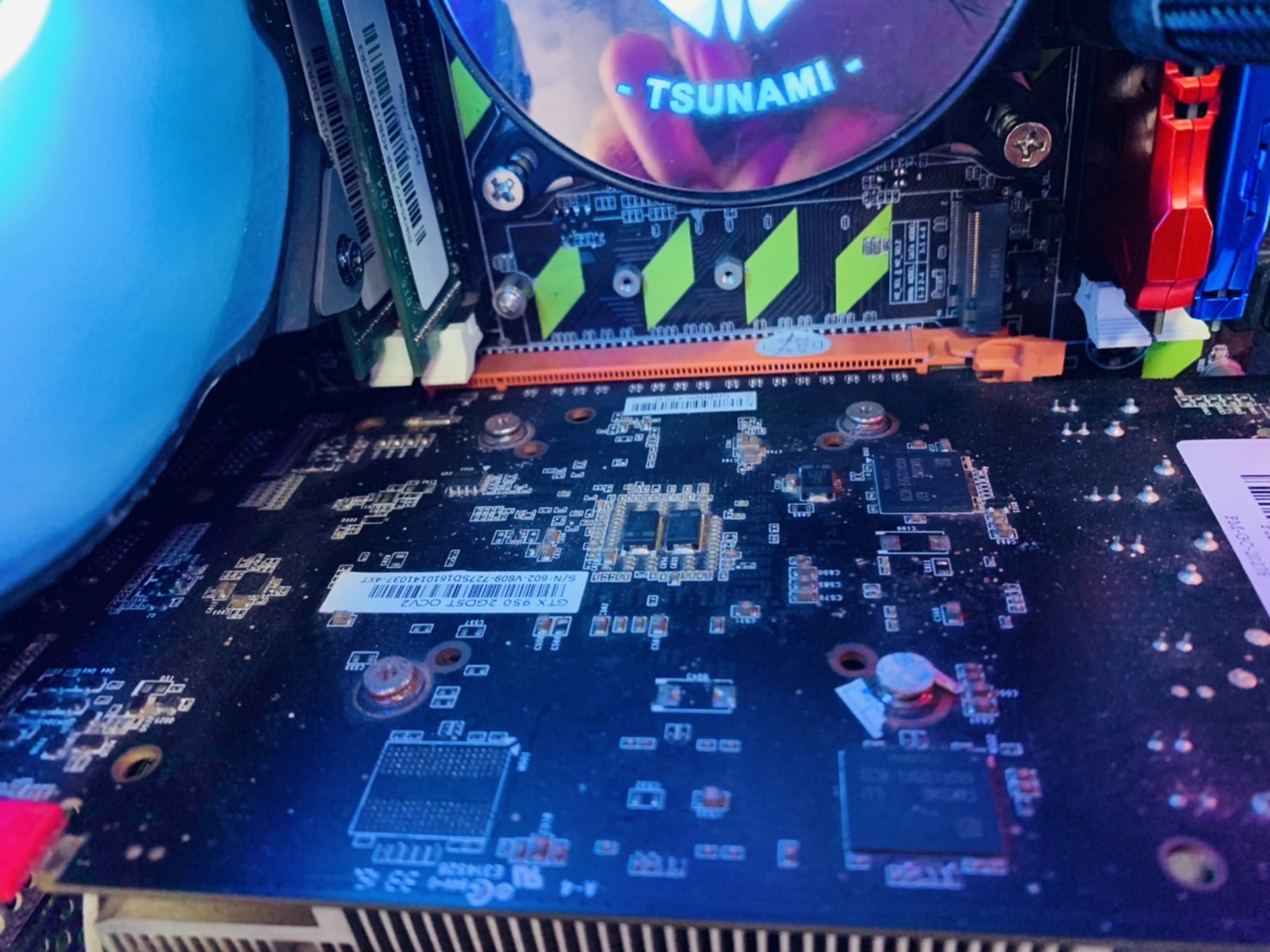 PC ประกอบ Case Nubwo GYVER 324 พร้อมจอ 24 นิ้ว ไม่มีฝาข้าง สำหรับ เล่นเกมส์ สินค้ามีประกัน