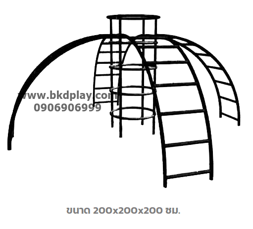 บาร์ปีนป่ายโดม 4 ด้าน, เครื่องเล่นสนาม กลางแจ้ง เหล็ก, บาร์โหน ตั้งพื้น OutdoorPlayground, ราคาโรงงานสินค้าสั่งทำ 10-20 วัน