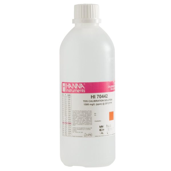 น้ำยา TDS Solution 1500 ppm ขนาด 500ml ยี่ห้อ Hanna