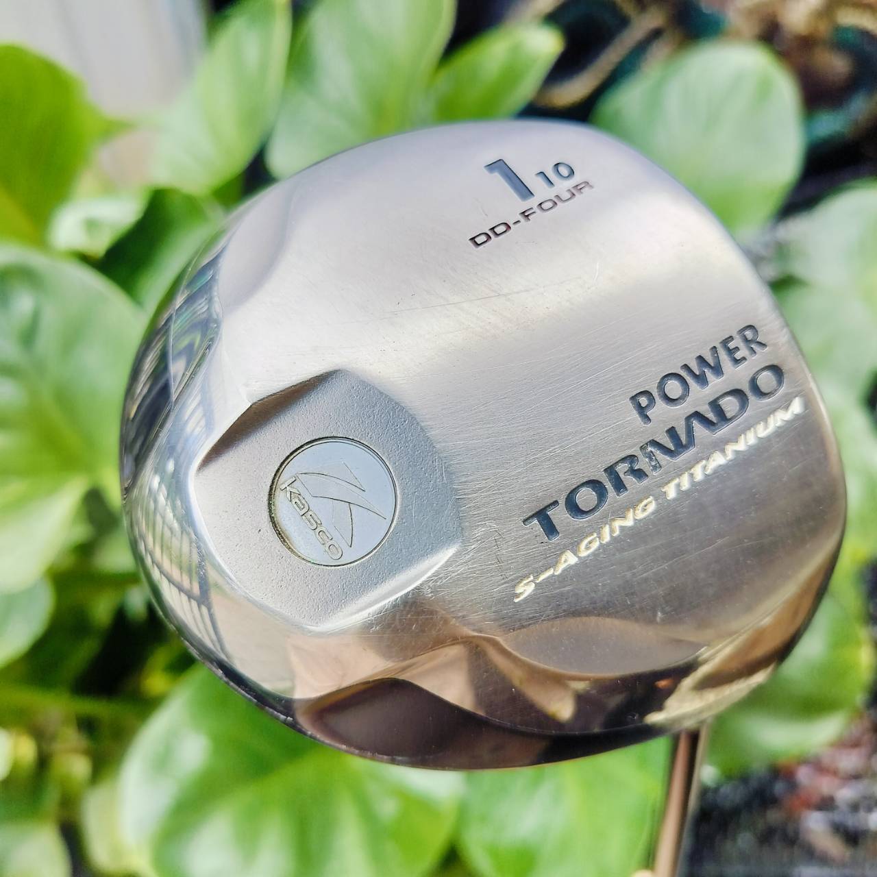 Driver KASCO POWER TORNADO รุ่น DD-FOUR S-AGING TITANIUM หน้าเด้งตีไกลมากๆค่ะ พรีเมี่ยมญี่ปุ่น ไม้กอล์ฟพรีเมี่ยมมือสอง ของแท้ By NakaraLuxurious