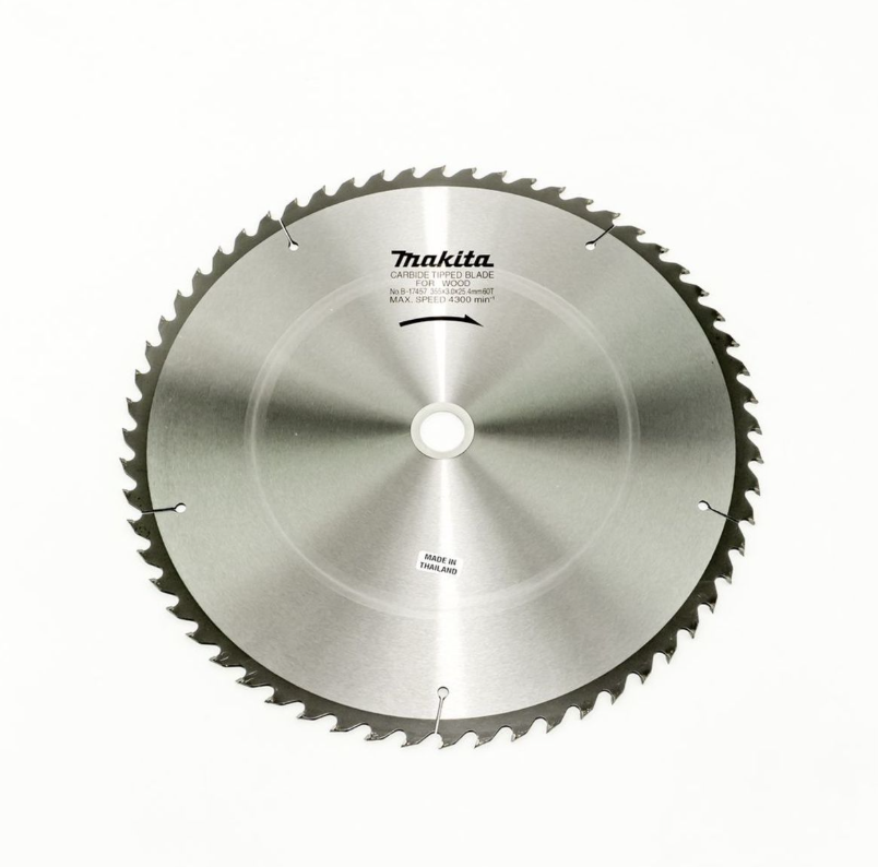 MAKITA ใบเลื่อยวงเดือนคาร์ไบด์สำหรับตัดไม้ 14 นิ้ว 60 ฟัน รุ่น B-17457 เส้นผ่านศูนย์กลาง 355 มม. หนา 3.0 มม. (มากีต้า)