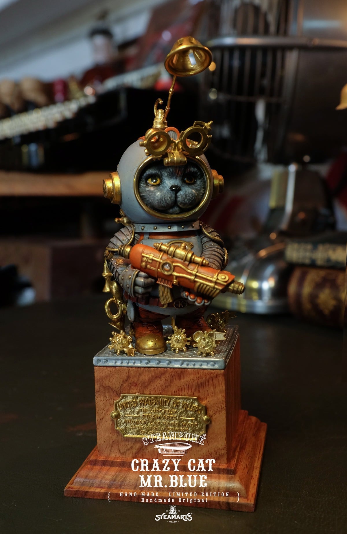 [สั่งจอง]STEAMARTS : CRAZY CAT MR.BLUE [Grey/Blue version]