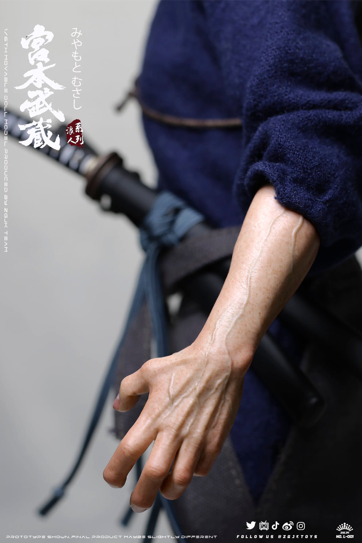 [สั่งจอง]ZGJKTOYS L-001 1/6 : Musashi Miyamoto