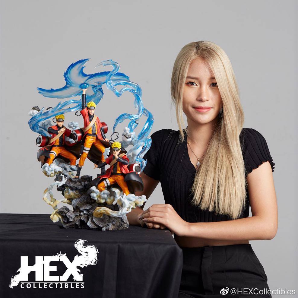 [สั่งจอง]HEX Collectibles 1/8 scale : Shippuden licensed statue Naruto Uzumaki — Senjutsu Futon RasenShuriken