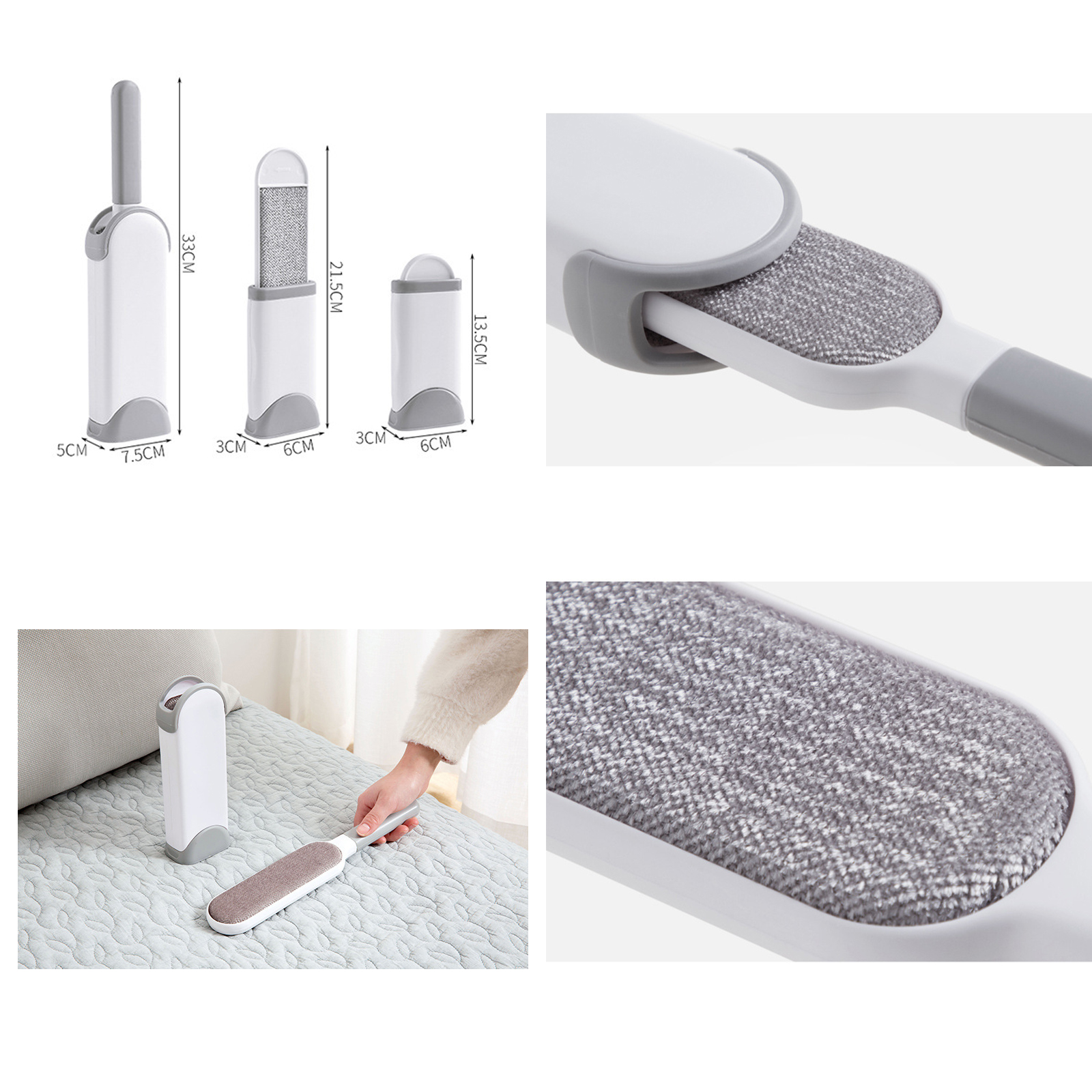 แปรงกำจัดขนเสื้อผ้า มี2ขนาด เล็ก/ใหญ่ มีที่เก็บขน แค่ลูบขนตามเสื้อผ้า ใช้งานสะดวก อุปกรณ์ช่วยทุ่นแรง ทำความสะอาดในบ้าน