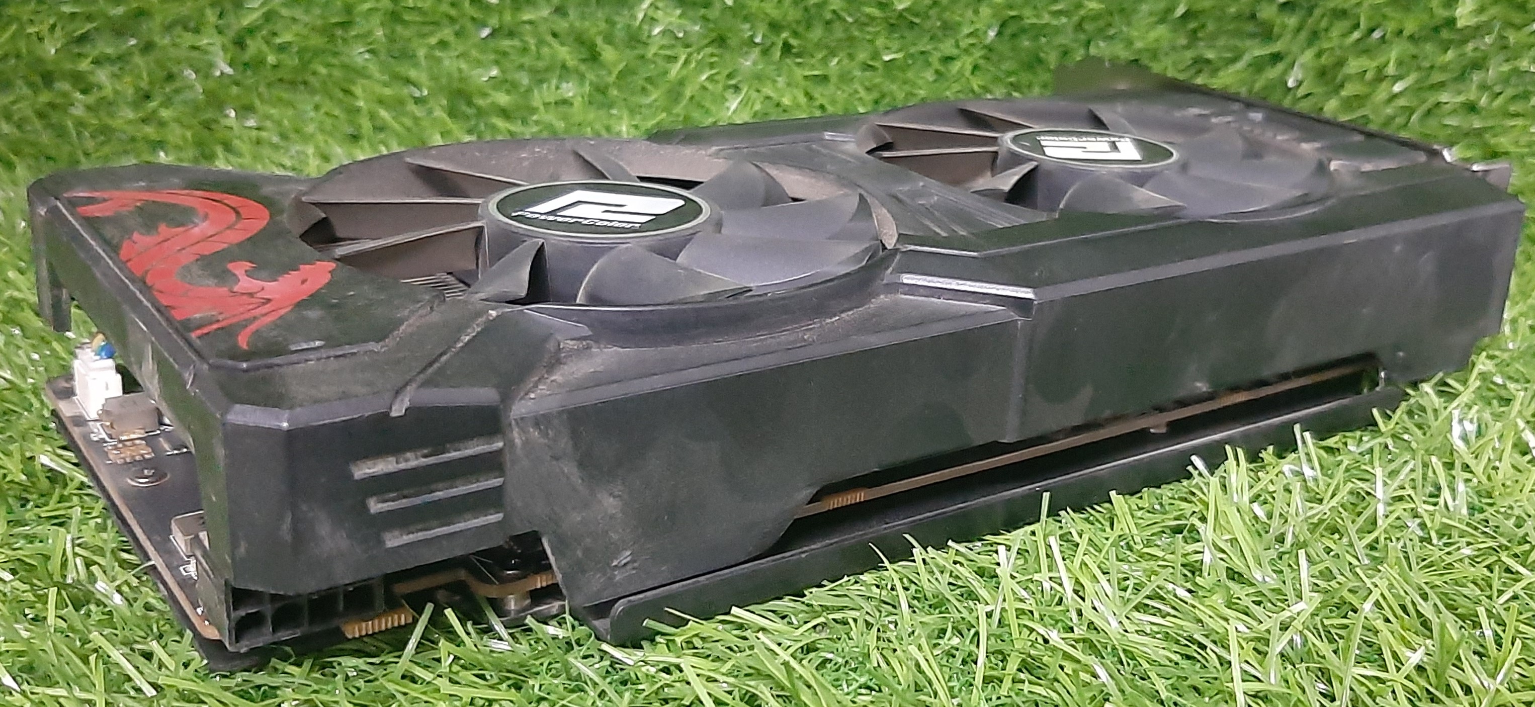 PowerColor Red Dragon Radeon RX 470 4GB GDDR5 GPU มือสอง ประกันร้าน 1 เดือน 3 x DisplayPort 1.4 Dual-Link DVI-D HDMI