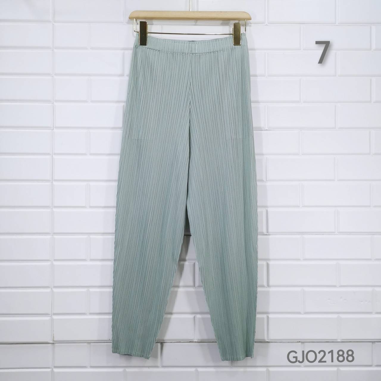 ยาว 34นิ้ว!! 2MUAY รุ่น GJO2188 กางเกงผู้หญิง กางเกงอัดพลีทคุณภาพ 12สี FREE SIZE CASUAL FIT PLEATES PANTS