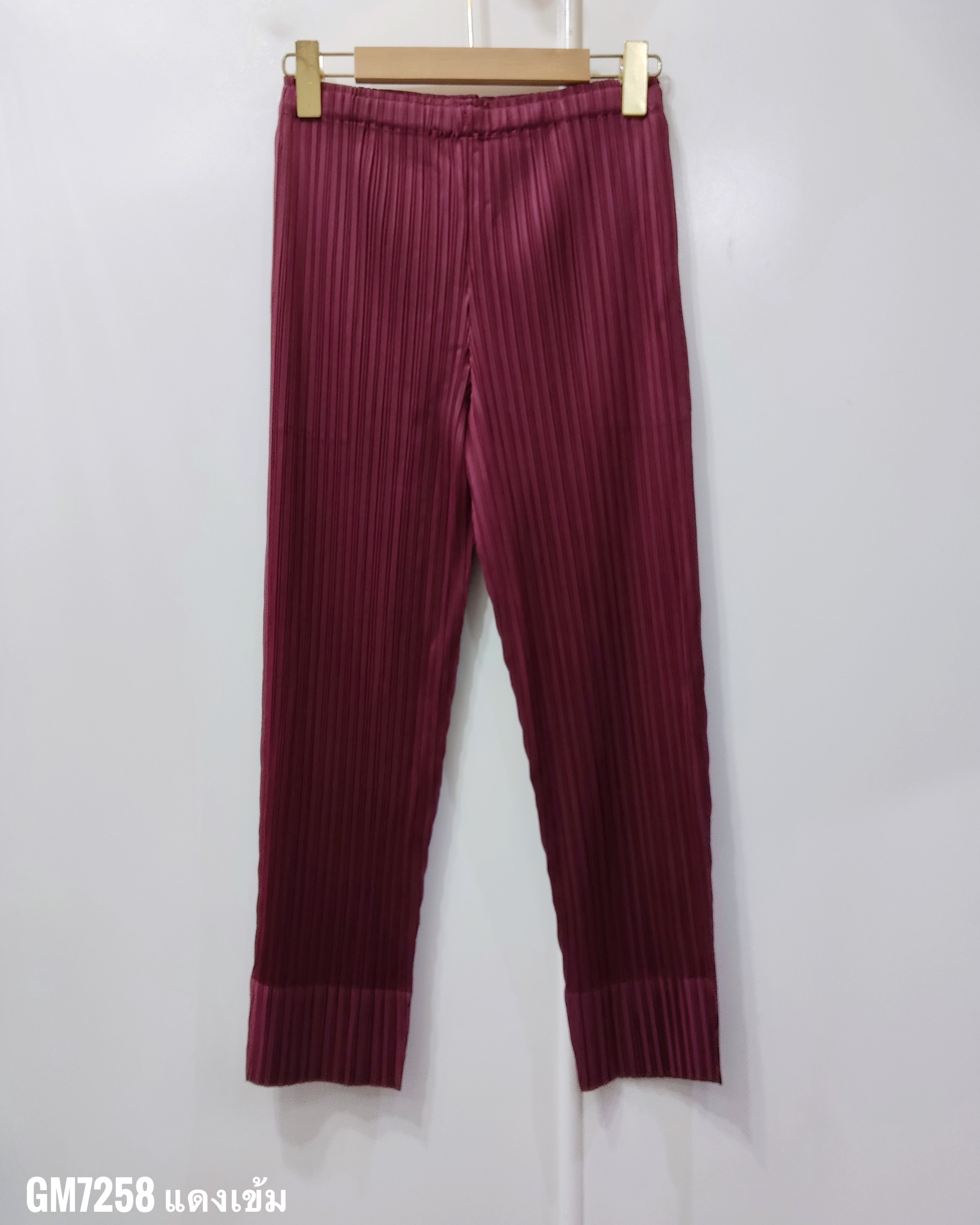 ยาว 34 นิ้ว 2MUAY รุ่น GM7258 กางเกงอัดพลีท SLIM FIT PLEATED PANTS 55 สี FREE SIZE