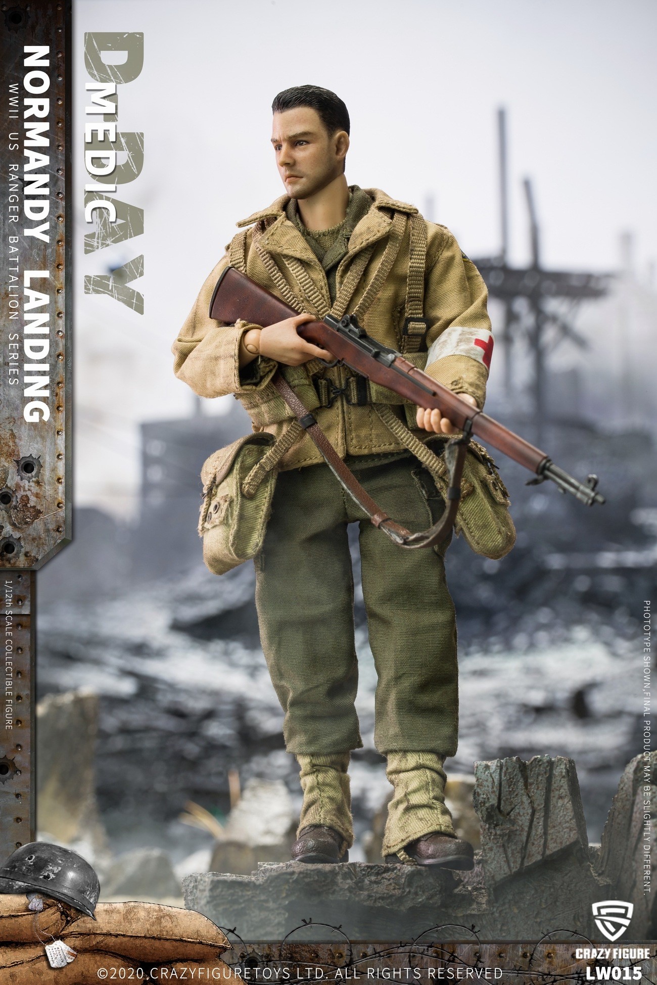 [สั่งจอง]Crazy Figure 1/12 : WWII U.S. Rangers On D-Day