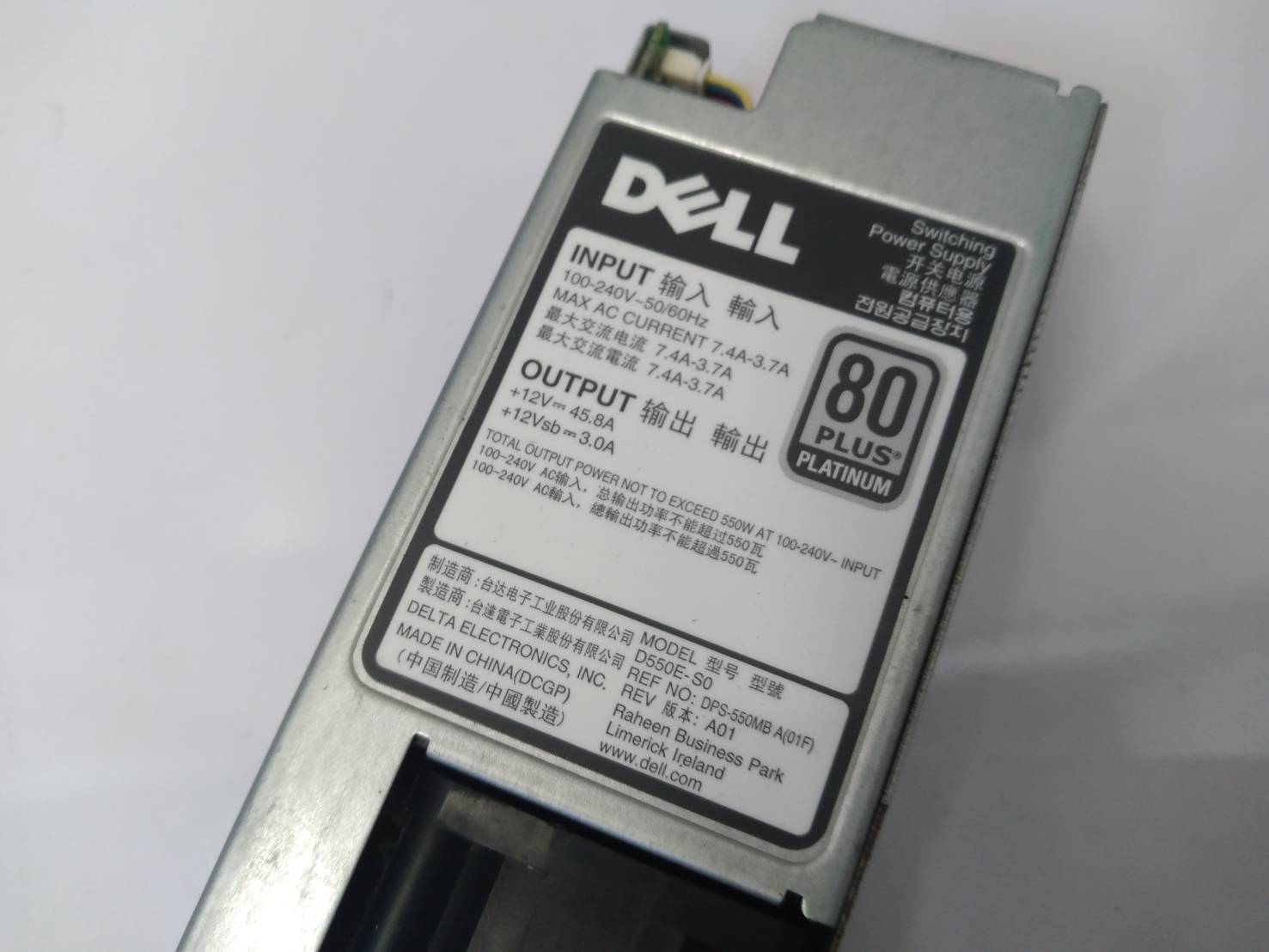 Dell 550W Power Supply PSU for PowerEdge R320 R420 0 RYMG 6