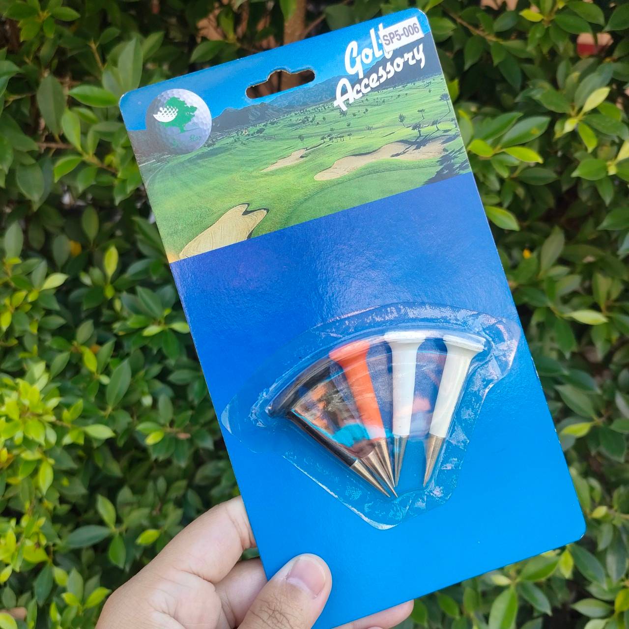 TEE GOLF ของใหม่!! 1 เเพคมี 5 ชิ้น ปลายเหล็ก ทนทาน และวัดระยะการปักลงดินได้พอดี **ราคาต่อแพ็ค** มือหนึ่ง ของแท้ BY NakaraLuxurious